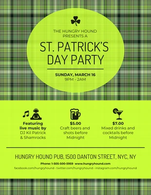 premium  Template: St. Patrick's Day Party Event Flyer Template