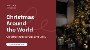 premium  Template: Christmas Around the World Presentation Template