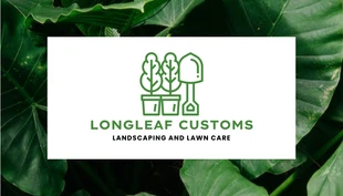 Free  Template: White Simple Photo Landscaping And Lawn Care Business Cards