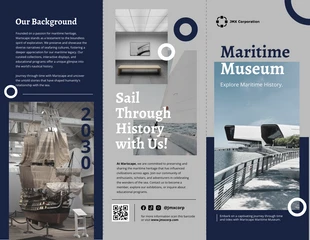 premium  Template: Maritime Museum Brochure Template