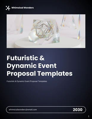 premium  Template: Futuristic & Dynamic Event Proposal Template