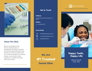 premium  Template: Minimalist Dental Brochure Template