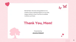 Pink Soft Minimalist Mother's Day Presentation - Page 5