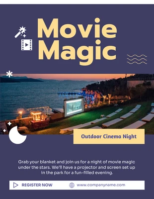 Free  Template: Meet and Greet Movie Magic Flyer Template