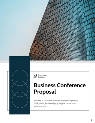 premium  Template: Business Conference Proposal Template