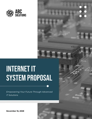 Free  Template: Internal IT System Proposal Template