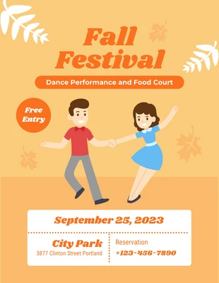 Free  Template: Fall Festival Flyer Template