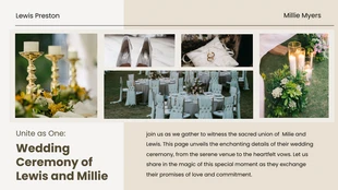 Simple Creamy Wedding Presentation - Page 3