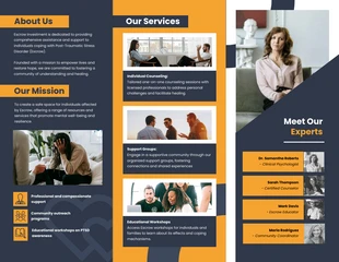 PTSD Support Resources Accordion-Fold Brochure - Page 2