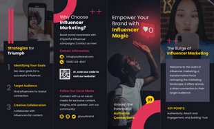 business  Template: Influencer Marketing Brochure Template