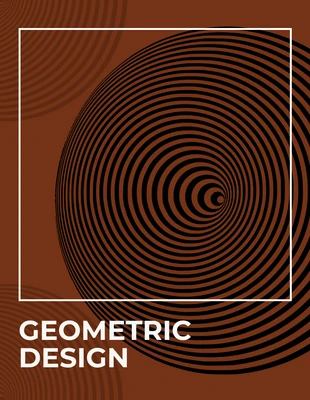 Free  Template: Brown Simple Geometric Poster