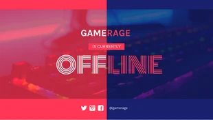 business  Template: Contrast Offline Twitch Banner