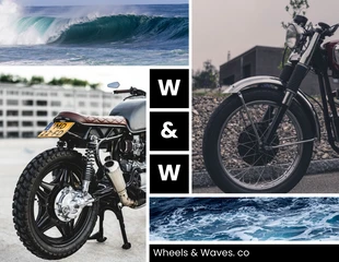 Free  Template: Motor Waves Photo Collage