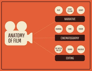 business  Template: Anatomy of Film Mind Map Template