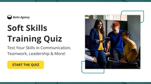 Free interactive Template: Soft Skills Training Quiz Presentation