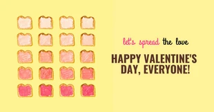 Free  Template: Cute Valentine's Day Facebook Post