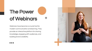 Orange Minimalist Webinar Presentations - Page 2