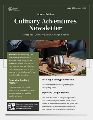 premium  Template: Best Cooking Tips Newsletter Template