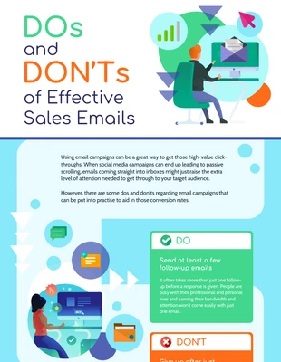 business  Template: Effective Sales Emails Infographic Template