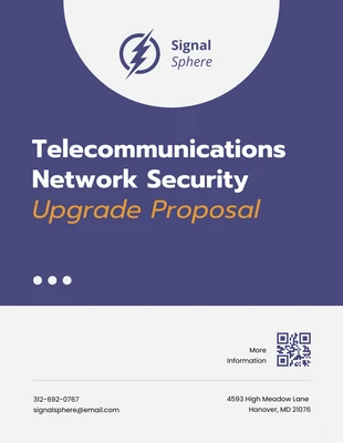 premium  Template: Telecommunications Network Security Upgrade Proposal Template