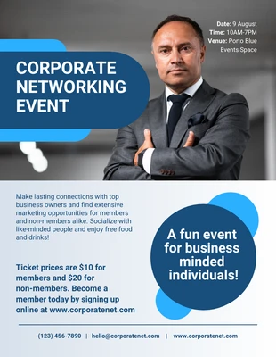 business  Template: Corporate Networking Flyer Design Template