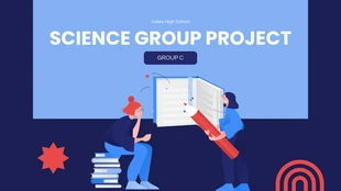 Free  Template: Illustration Group Project Presentation Template