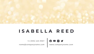 Yellow Minimalist Fashion Business Card - Page 2