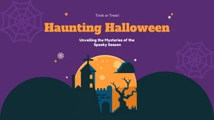 premium  Template: Haunting Halloween Presentation Template