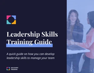 premium  Template: Leadership Skills Training Guide eBook Template