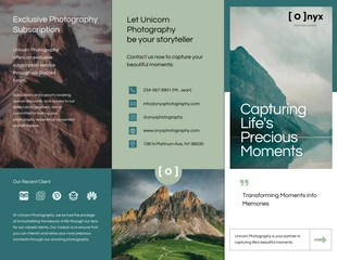 Free  Template: Landscape Photography Tri-fold Brochure Template