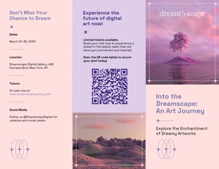 premium interactive Template: Catchy Soft Purple Art Brochure Template