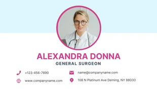 Light Grey And Light Blue Professional Medical Business Card - Page 2