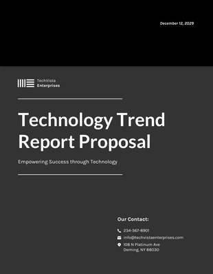 business  Template: Technology Trend Report Template