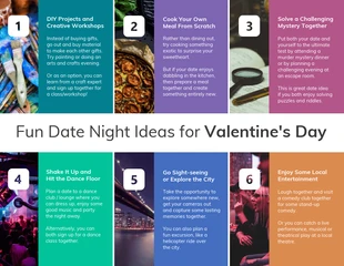 premium  Template: Fun Date Night Ideas for Valentine's Day Infographic Template