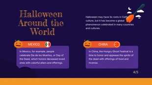 Dark Purple and Orange Halloween Celebration Presentation - Page 4