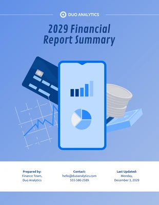 premium  Template: Financial Report Examples Template