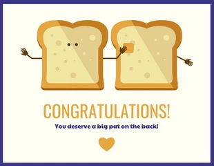 premium  Template: Cute Congratulations Card