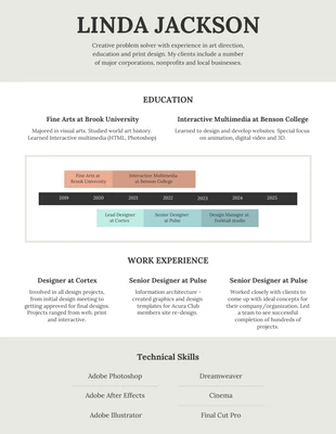 business  Template: Gray Simple Multimedia Student Resume Template