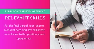 Free  Template: Rose Relevant Skills Facebook Post