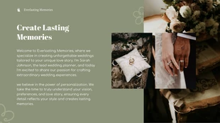 Cream Green and Brown Wedding Presentation - Page 2