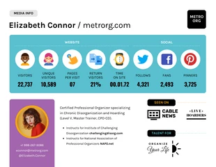 premium  Template: Media Kit Fact Sheet Example Plan Template