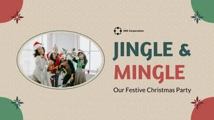 Free  Template: Jingle & Mingle Christmas Presentation Template