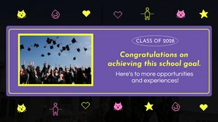 Purple Yellow and Pink Pixel Happy Graduation Presentation - Page 5