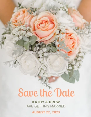 Free  Template: Classic Save The Date Invitation