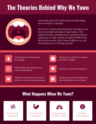 premium  Template: The Theories Behind Why We Yawn Infographic Template