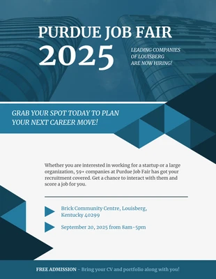 business  Template: Career Fair Brochure Flyer Template