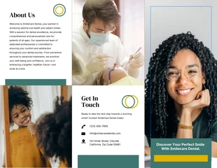 business  Template: Green Yellow Dental Brochure Template