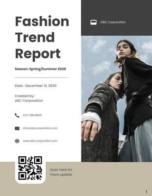 premium  Template: Fashion Trend Report Template