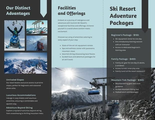 Ski Resort Adventure Brochure - Page 2