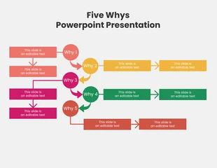 Free  Template: Soft Palette 5 Whys Diagram Template